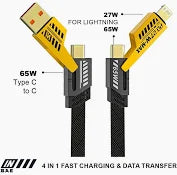 Ultra Fast Charging & Data Transfer | Supporting Thunderbolt, Type C, Lightning, Type A for All iPhones & Laptop
