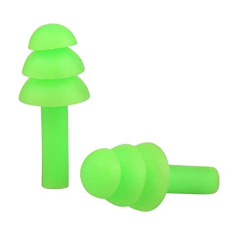 Soft Silicone Swimming Ear Plugs for Sleeping, Meditation & Noise Reduction Ear Plug  (Green)