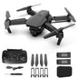 Drone with 1080P Camera for Beginners and Kids, Foldable Remote Control Drone with Voice Control, Gestures Selfie, Altitude Hold, One Key Start, 3D Flips, 2 Batteries.