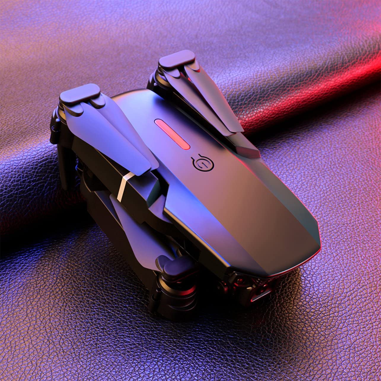 Drone with 1080P Camera for Beginners and Kids, Foldable Remote Control Drone with Voice Control, Gestures Selfie, Altitude Hold, One Key Start, 3D Flips, 2 Batteries.